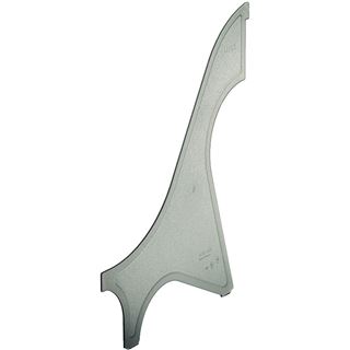 LEITZ Trennwand f&uuml;r Stehsammler grau-transparent