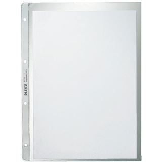 LEITZ 100 Prospekth&uuml;llen 4720 DIN A4 transparent genarbt 0,13 mm