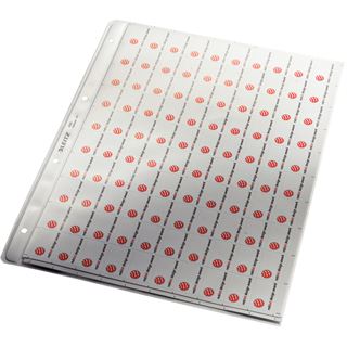 LEITZ 100 Prospekth&uuml;llen 4720 DIN A4 transparent genarbt 0,13 mm