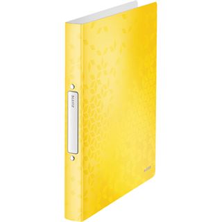 LEITZ WOW Ringbuch 2-Ringe gelb 3,2 cm DIN A4