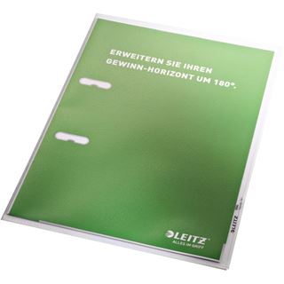 LEITZ 100 Sichth&uuml;llen 4060 DIN A4 transparent genarbt 0,17 mm