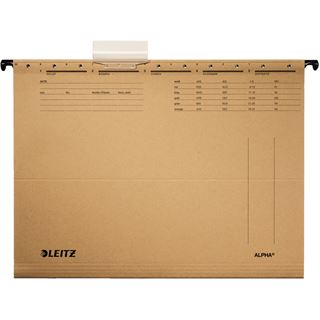 LEITZ 10 H&auml;ngemappen ALPHA&reg; 1915 naturbraun