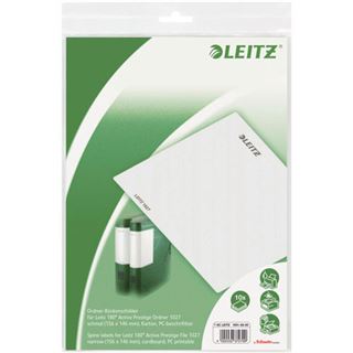 LEITZ 10 Einsteck-R&uuml;ckenschilder 1691 grau f&uuml;r 6,2 cm