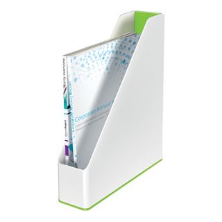 LEITZ Stehsammler WOW Duo Colour 53621054 perlwei&szlig;/gr&uuml;n