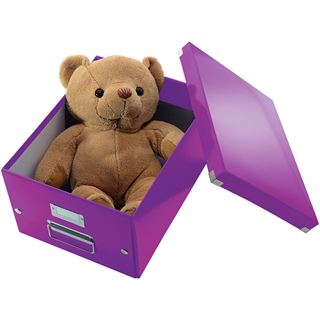LEITZ Click & Store Aufbewahrungsbox 16,7 l violett 28,1 x 36,9 x