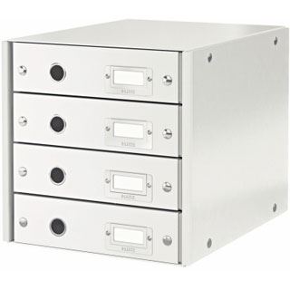 LEITZ Schubladenbox Click & Store wei&szlig; 60490001, DIN A4 mit