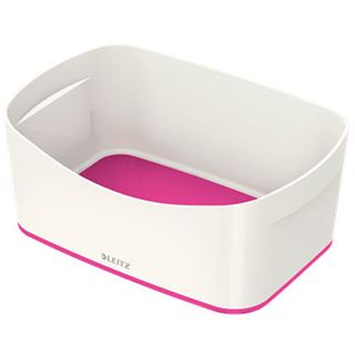 LEITZ MyBox Aufbewahrungsbox 3,0 l perlwei&szlig;/pink 24,6 x 16,0 x