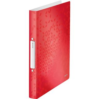 LEITZ WOW Ringbuch 2-Ringe rot 3,2 cm DIN A4