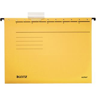 LEITZ 5 H&auml;ngemappen ALPHA&reg; 1985 gelb