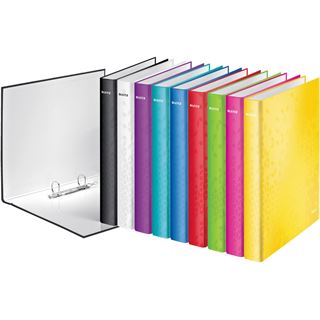 LEITZ WOW Ringbuch 2-Ringe rot 4,0 cm DIN A4