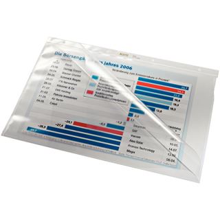 LEITZ 100 Prospekth&uuml;llen 4744 DIN A4 glasklar glatt 0,08 mm