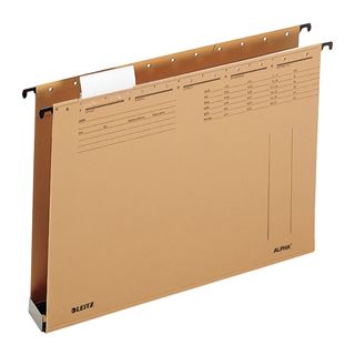 LEITZ 25 H&auml;ngesammler ALPHA&reg; 1942 naturbraun Boden: 4,0 cm