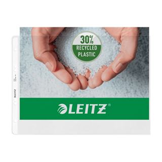 LEITZ 50 Prospekthüllen 4724 DIN A4 quer transparent genarbt