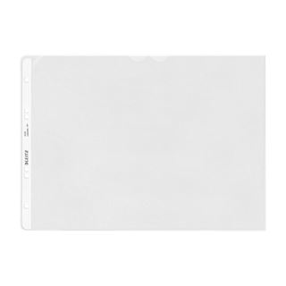 LEITZ 50 Prospekthüllen 4724 DIN A4 quer transparent genarbt