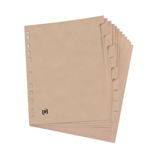 OXFORD Ordnerregister Touareg Vollformat blanko beige 12-teilig, 1 St.