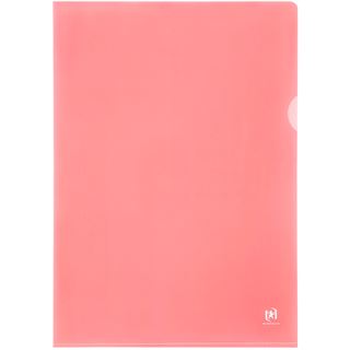 OXFORD 25 Sichth&uuml;llen DIN A4 rot glatt 0,15 mm