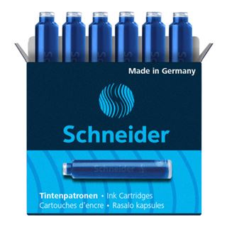 Schneider Tintenpatronen f&uuml;r F&uuml;ller blau 6 St.