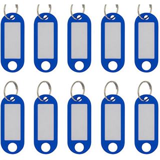 WEDO Schl&uuml;sselanh&auml;nger blau, 10 St.