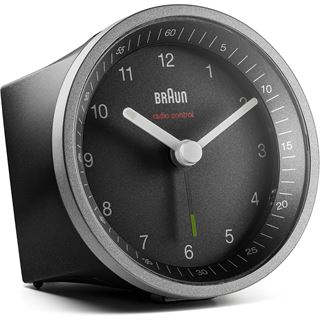 BRAUN Funkwecker BC 07 B-DCF schwarz Kunststoff, Ø 8,0 cm