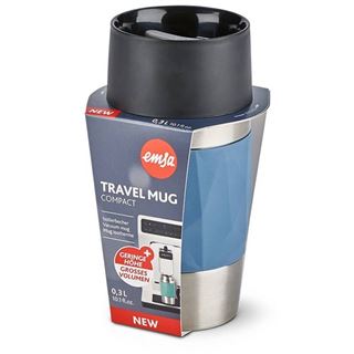 emsa Isolierbecher Travel Mug Compact blau 0,3 l