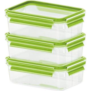 emsa Frischhaltedosen CLIP & CLOSE 5,8 cm hoch transparent 3x