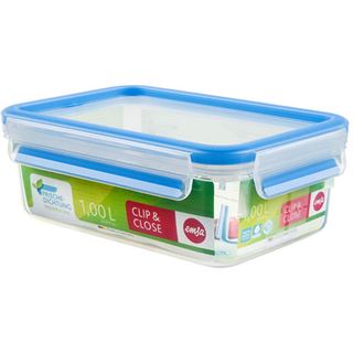 emsa Frischhaltedose CLIP & CLOSE 7,0 cm hoch transparent 1,0 l,