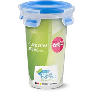 emsa Frischhaltedose CLIP & CLOSE 13,3 cm hoch transparent 0,35