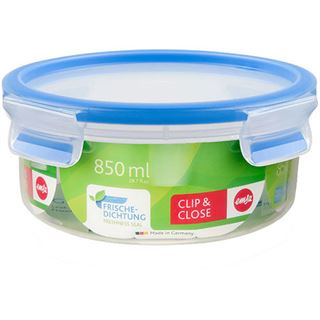 emsa Frischhaltedose CLIP & CLOSE 7,0 cm hoch transparent 0,85 l,