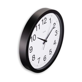 hama Wanduhr Aruba wei&szlig; schwarz Kunststoff, &Oslash; 40,0 cm