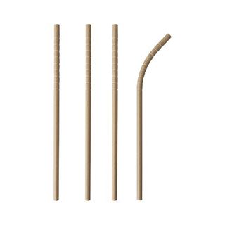 PAPSTAR Strohhalme pure flexibel braun