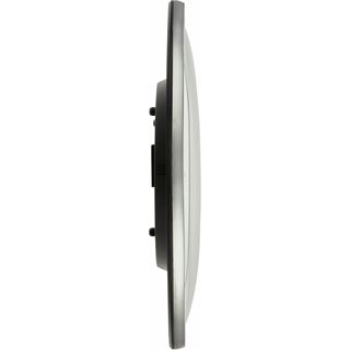 TFA&reg; Funkwanduhr wei&szlig; silber Kunststoff, &Oslash; 33,0 cm