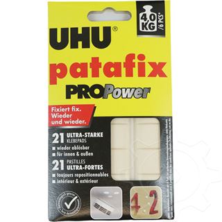 UHU ProPower doppelseitige Klebepads f&uuml;r max. 3,0 g 25 x 20,0 mm