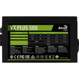 Aerocool VX-500W ATX-Stromversorgungsmodul Schwarz