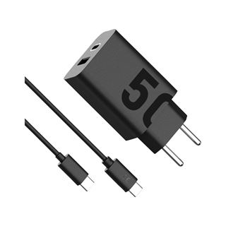 50 Watt Motorola Charger TurboPower Duo USB-C + USB-A w/ USB-C cable,