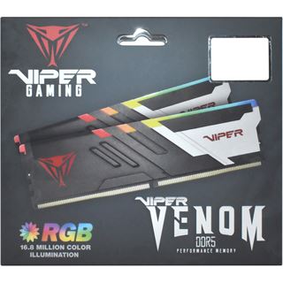 64GB Patriot VIPER VENOM RGB DDR5-6000 DIMM CL30 Dual Kit