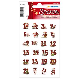HERMA 72 Aufkleber 15071 Zahlen 1-24