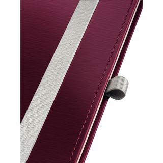 LEITZ Notizbuch DIN A5 kariert, granat rot Hardcover 160 Seiten