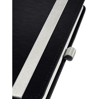 LEITZ Notizbuch DIN A6 kariert, satin schwarz Hardcover 160 Seiten