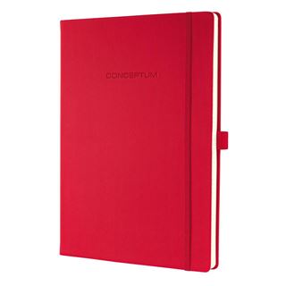SIGEL Notizbuch CONCEPTUM&reg; ca. DIN A4 liniert, rot Hardcover 194