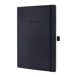 SIGEL Notizbuch Conceptum&reg; ca. DIN A4 liniert, schwarz Softcover