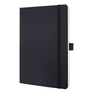 SIGEL Notizbuch Conceptum&reg; ca. DIN A5 kariert, schwarz Softcover