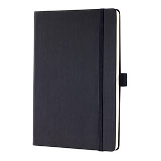 SIGEL Notizbuch Conceptum&reg; ca. DIN A5 kariert, schwarz Hardcover
