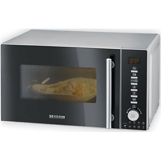 SEVERIN MW7773 Mikrowelle 800 W schwarz, edelstahl