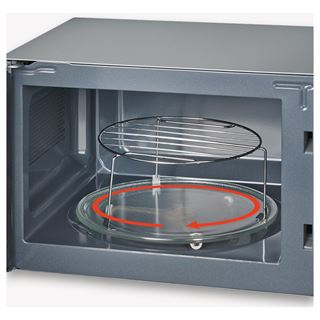 SEVERIN MW7773 Mikrowelle 800 W schwarz, edelstahl