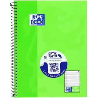 OXFORD Collegeblock Schule Kleinformat liniert DIN A5 Innenrand