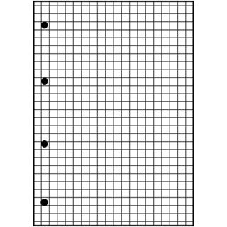 OXFORD Briefblock Schule gelocht DIN A4 kariert Lineatur 22