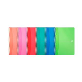 OXFORD Collegeblock My Colours Spiralbuch liniert DIN A5 ohne Rand
