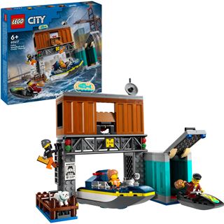 LEGO City 60417 Polizeischnellboot und Ganovenversteck,