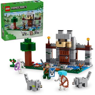LEGO Minecraft 21261 Die Wolfsfestung, Spielset mit Festung und