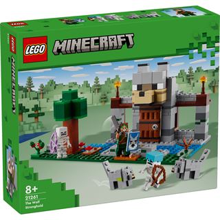 LEGO Minecraft 21261 Die Wolfsfestung, Spielset mit Festung und